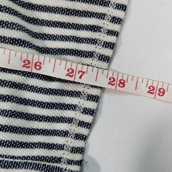 Striped Open-Front Women's Sweater - Picture 6 of 10